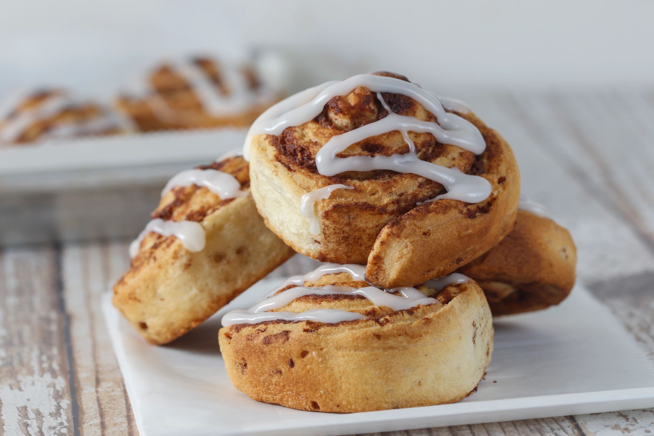 Cinnamon rolls with icing